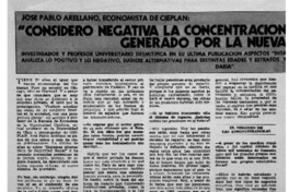 Considero negativa la concentración de poder económico generado por la nueva previsión": [entrevista]