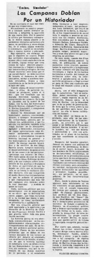 Las Campanas doblan por un historiador