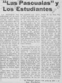 Las Pascualas y los estudiantes.