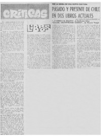 Pasado y presente de Chile en dos libros actuales