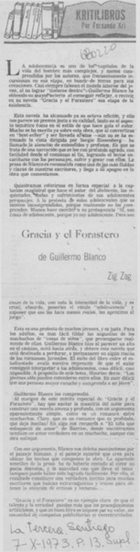 Gracia y el forastero