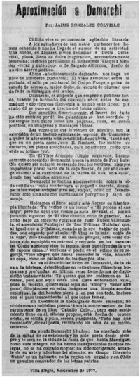 Aproximación a Domarchi