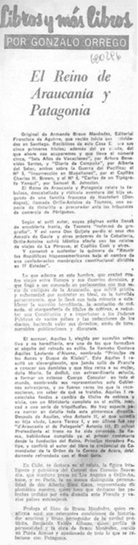 El reino de Araucanía y Patagonia