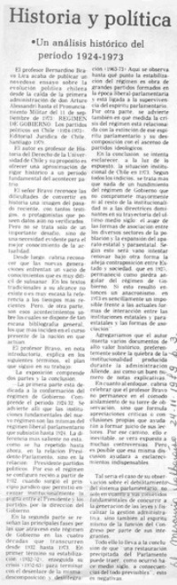 Historia y política.