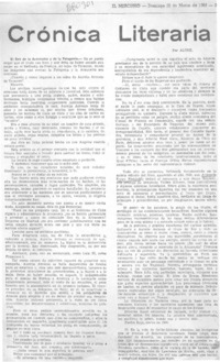 El rey de la Araucanía y de la Paragonía : [entrevista]