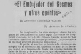 El embajador del cosmos y otro cuentos"