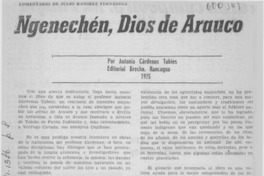 Ngenechén, Dios de Arauco