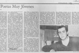 Tres poetas muy jóvenes