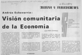 Visión comunitaria de la economía