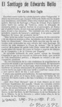 El Santiago de Edwards Bello
