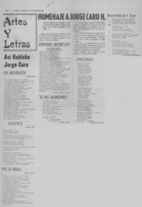 Homenaje a Jorge Caro H.