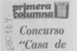 Concurso "Casa de las Américas"