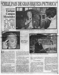 Chile, país de gran riqueza pictorica".