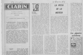 La pista de la noticia