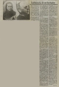 Antihistoria de un luchador.