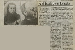 Antihistoria de un luchador.