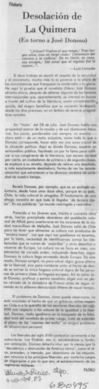 Desolación de la Quimera