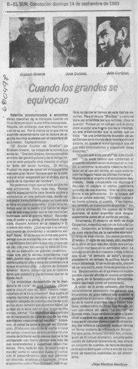 Cuando los grandes se equivocan