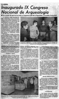 Inaugurado IX congreso nacional de arqueología.