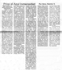 Proa al azul inmensidad