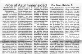 Proa al azul inmensidad