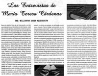 Las entrevistas de María Teresa Cárdenas
