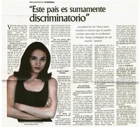 Este país es sumamente discriminatorio [entrevista]