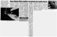 Museo Gabriela Mistral mantiene viva memoria de la poetisa elquina : [Entrevista]