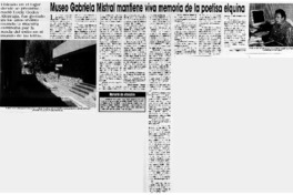 Museo Gabriela Mistral mantiene viva memoria de la poetisa elquina : [Entrevista]