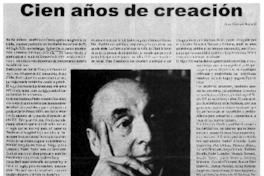 Cien años de creación