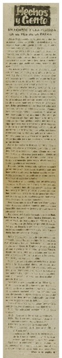 Un hombre y una historia en el mes de la patria