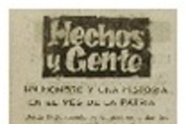 Un hombre y una historia en el mes de la patria