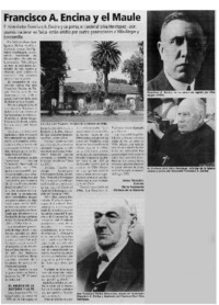 Francisco A. Encina y el Maule.