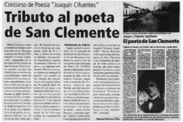 Tributo al poeta de San Clemente