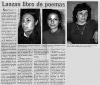 Lanzan libro de poemas.