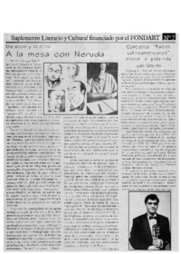 A la mesa con Neruda