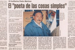 El "poeta de las cosas simples"