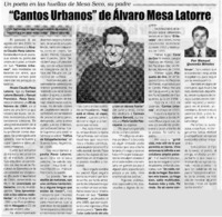 Cantos Urbanos" de Alvaro Mesa Latorre
