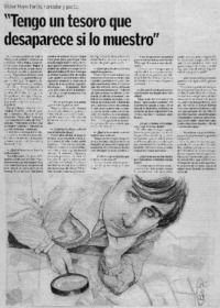 Tengo un tesoro que desaparece si lo muestro : [entrevista]