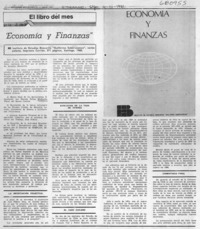 Economía y finanzas".