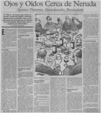 Ojos y oídos cerca de Neruda