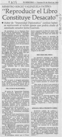 Reproducir el libro constituye desacato".