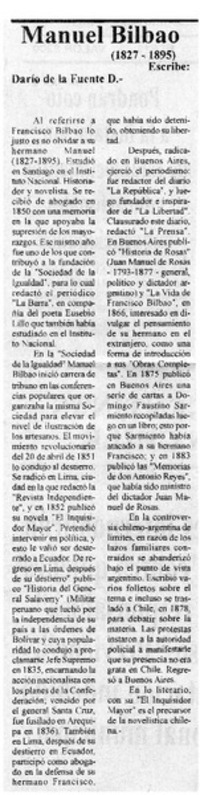Manuel Bilbao (1827-1895)