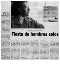 Fiesta de hombres solos.