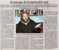 Al rescate de la narración oral.