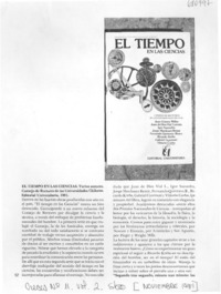 El Tiempo en las ciencias