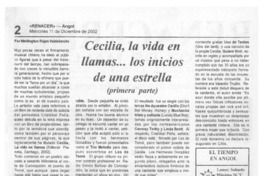 Cecilia, la vida en llamas... los inicios de una estrella