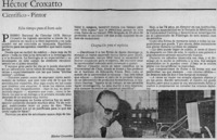 Héctor Croxatto, científico - pintor