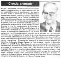 Ciencia premiada.