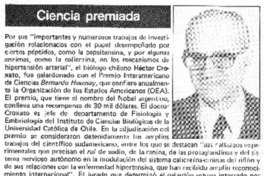 Ciencia premiada.